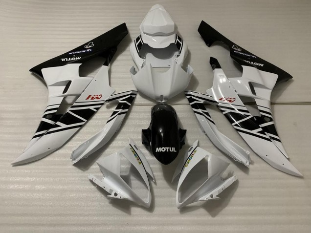 06-07 Weiß Schwarz Design Yamaha R6 Motorrad Verkleidungen 06-07 Weiß Schwarz Design Yamaha R6 Motorrad Verkleidungen