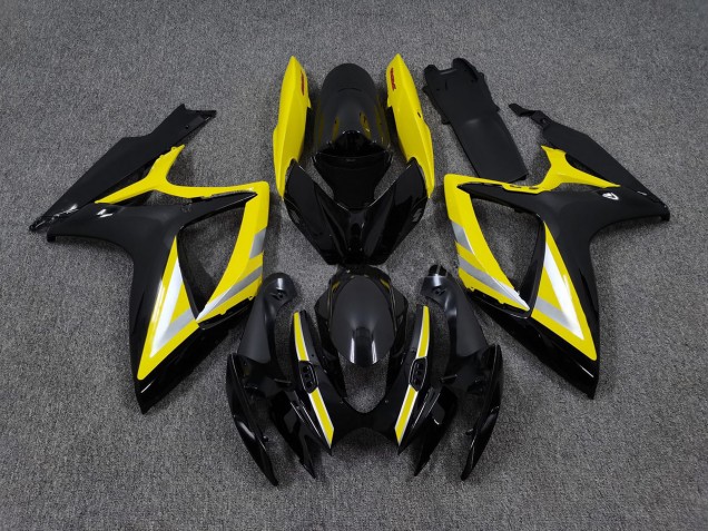 06-07 Schwarz & Gelb OEM Stil Suzuki GSXR 600-750 Motorrad Verkleidungen 06-07 Schwarz & Gelb OEM Stil Suzuki GSXR 600-750 Motorrad Verkleidungen