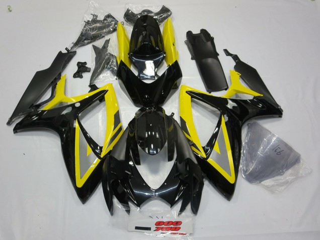06-07 Schwarz & Gelb Suzuki GSXR 600-750 Motorrad Verkleidungen 06-07 Schwarz & Gelb Suzuki GSXR 600-750 Motorrad Verkleidungen