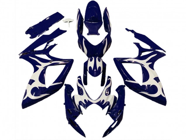 06-07 Tiefes Blau & Weiß Design Suzuki GSXR 600-750 Motorrad Verkleidungen 06-07 Tiefes Blau & Weiß Design Suzuki GSXR 600-750 Motorrad Verkleidungen