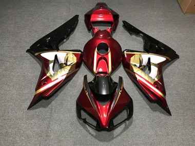 06-07 Tiefrot & Gold Honda CBR1000RR Motorrad Verkleidungen