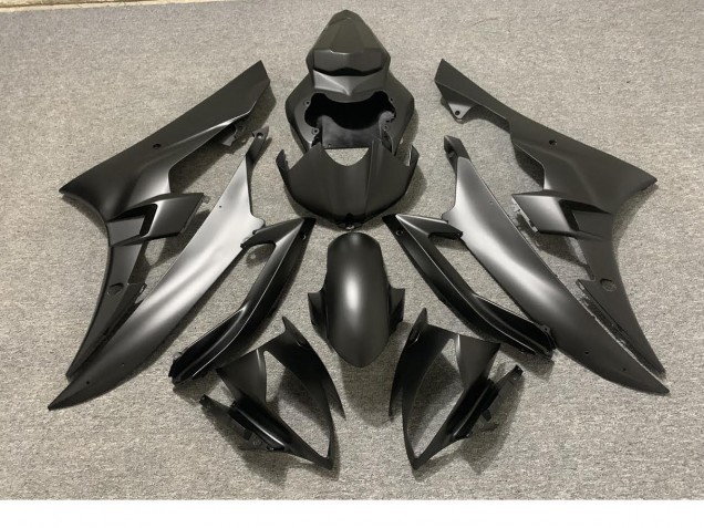 06-07 Vollmatt Schwarz Yamaha R6 Motorrad Verkleidungen 06-07 Vollmatt Schwarz Yamaha R6 Motorrad Verkleidungen