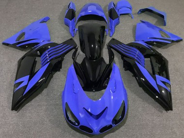 06-11 Hellblau Kawasaki ZX14R Motorrad Verkleidungen