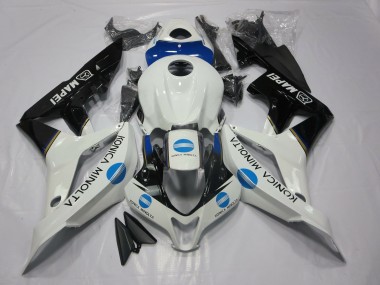 07-08 Blau Konica Minolta & Schwarz Honda CBR600RR Motorrad Verkleidungen