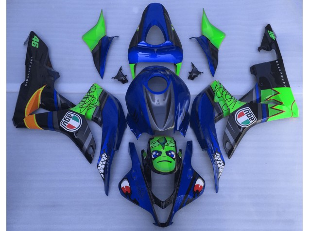 07-08 Blauer & Grüner Hai Honda CBR600RR Motorrad Verkleidungen 07-08 Blauer & Grüner Hai Honda CBR600RR Motorrad Verkleidungen
