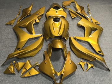 07-08 Glänzend Gold Plain Honda CBR600RR Motorrad Verkleidungen