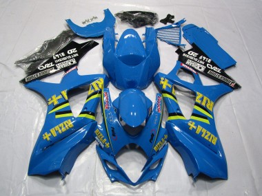 07-08 Hellblau Rizla Suzuki GSXR 1000 Motorrad Verkleidungen