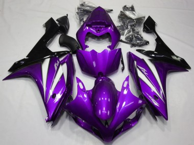 07-08 Lila Weiß & Schwarz Yamaha R1 Motorrad Verkleidungen