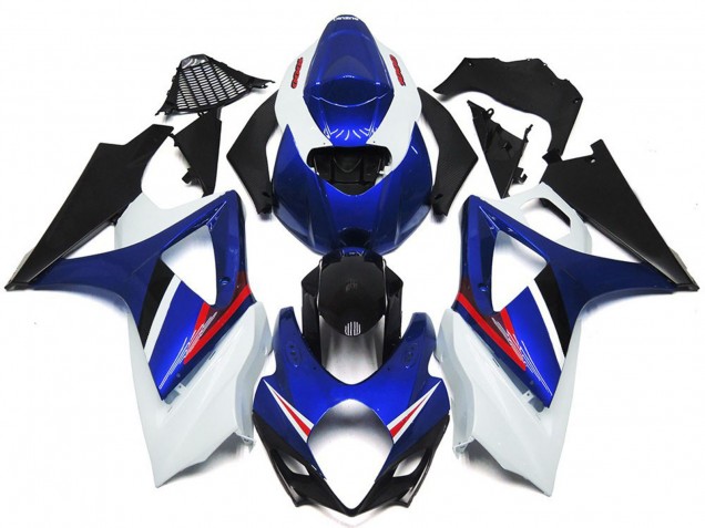 07-08 OEM Stil Glanz Blau & Weiß Rot Suzuki GSXR 1000 Motorrad Verkleidungen 07-08 OEM Stil Glanz Blau & Weiß Rot Suzuki GSXR 1000 Motorrad Verkleidungen
