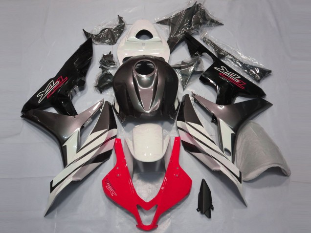07-08 Rot Weiß & Grau Honda CBR600RR Motorrad Verkleidungen 07-08 Rot Weiß & Grau Honda CBR600RR Motorrad Verkleidungen