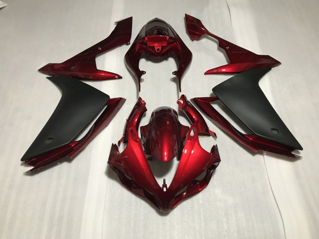 07-08 Tiefrot Yamaha R1 Motorrad Verkleidungen