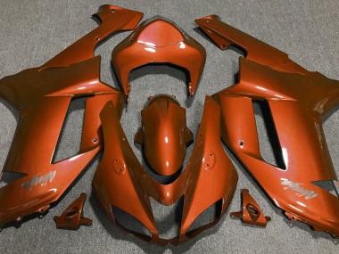 07-08 Tigerorange Kawasaki ZX6R Motorrad Verkleidungen