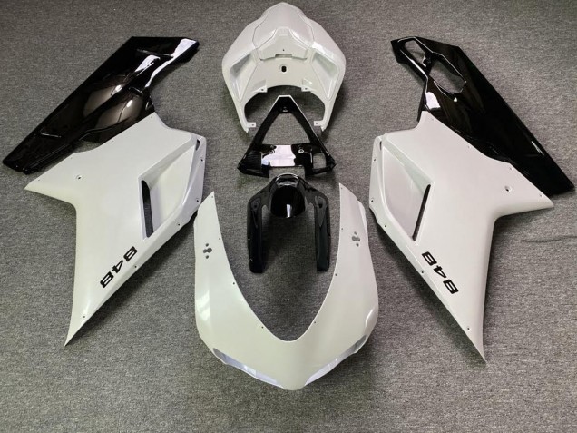 07-14 Weiß Perlmutt & Schwarz Ducati 848 1098 1198 Motorrad Verkleidungen 07-14 Weiß Perlmutt & Schwarz Ducati 848 1098 1198 Motorrad Verkleidungen