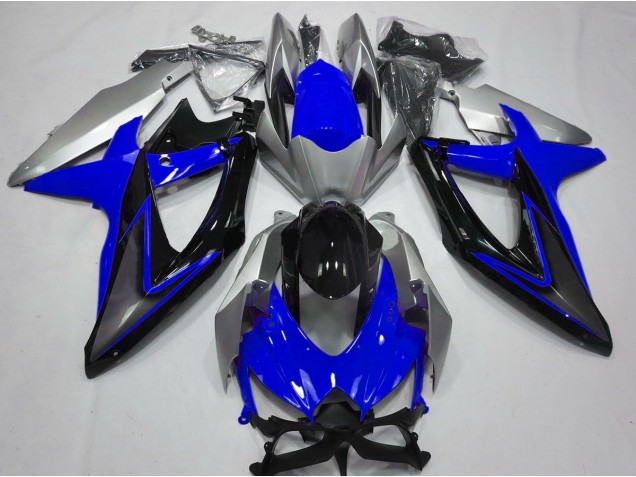 08-10 Blau & Silber Suzuki GSXR 600-750 Motorrad Verkleidungen 08-10 Blau & Silber Suzuki GSXR 600-750 Motorrad Verkleidungen