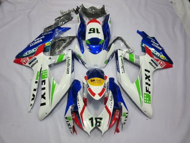 08-10 Fixi Blau Suzuki GSXR 600-750 Motorrad Verkleidungen 08-10 Fixi Blau Suzuki GSXR 600-750 Motorrad Verkleidungen