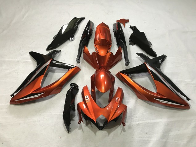 08-10 Gebranntes Orange Suzuki GSXR 600-750 Motorrad Verkleidungen