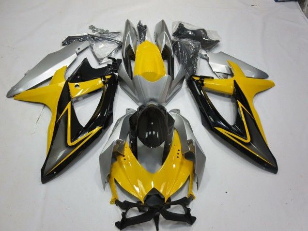 08-10 Gelb Schwarz Suzuki GSXR 600-750 Motorrad Verkleidungen 08-10 Gelb Schwarz Suzuki GSXR 600-750 Motorrad Verkleidungen