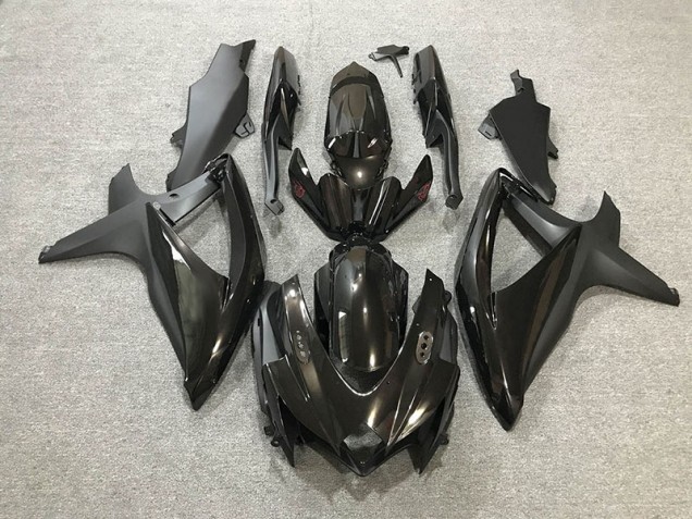 08-10 Glanz/Matt Schwarz Suzuki GSXR 600-750 Motorrad Verkleidungen