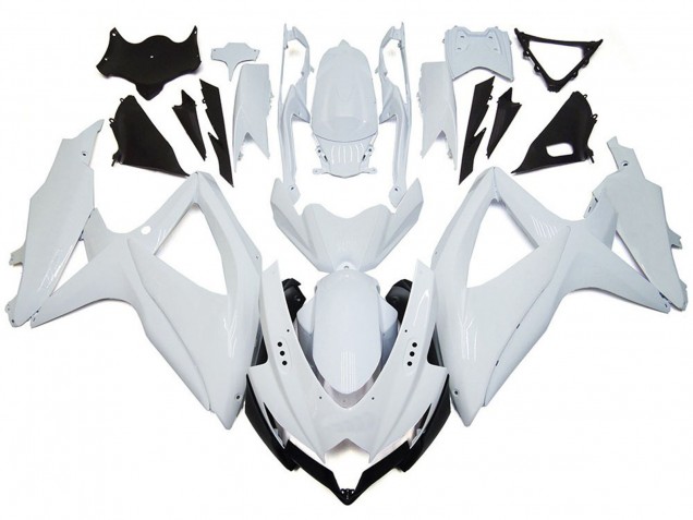 08-10 Glänzendes Glänzend Weiß Suzuki GSXR 600-750 Motorrad Verkleidungen 08-10 Glänzendes Glänzend Weiß Suzuki GSXR 600-750 Motorrad Verkleidungen