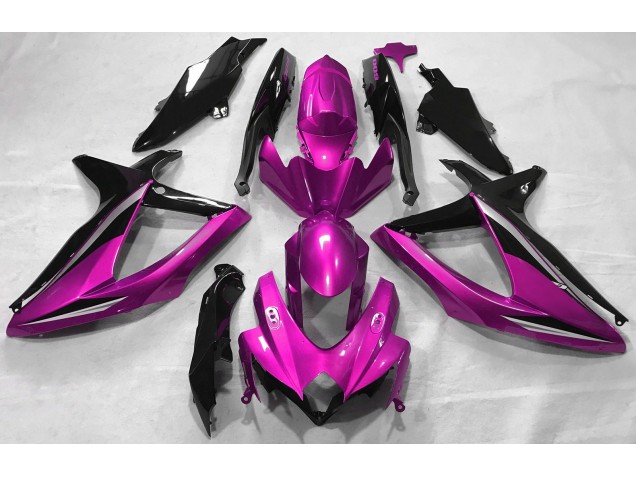 08-10 Glanzrosa Suzuki GSXR 600-750 Motorrad Verkleidungen