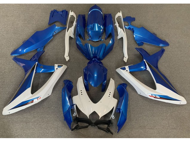 08-10 OEM Stil Blau & Weiß Suzuki GSXR 600-750 Motorrad Verkleidungen