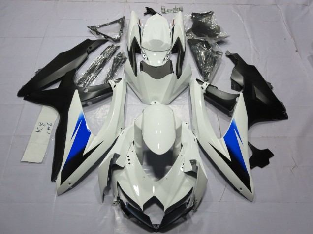 08-10 Weiß & Schwarz Suzuki GSXR 600-750 Motorrad Verkleidungen