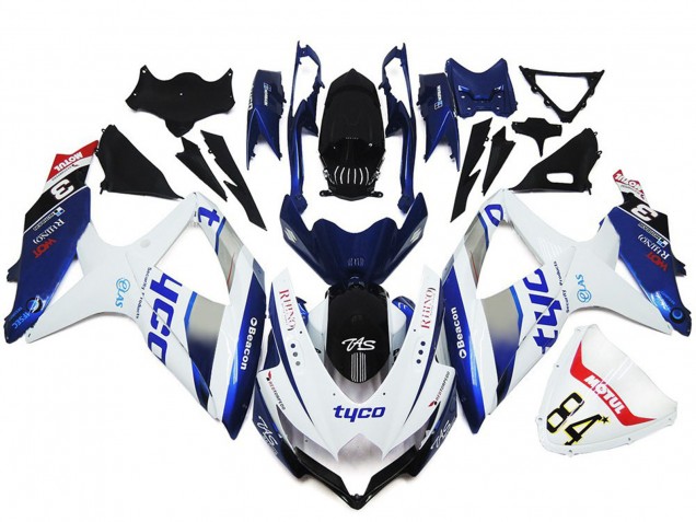 08-10 Tyco Benutzerdefinierter Glanzstil Suzuki GSXR 600-750 Motorrad Verkleidungen