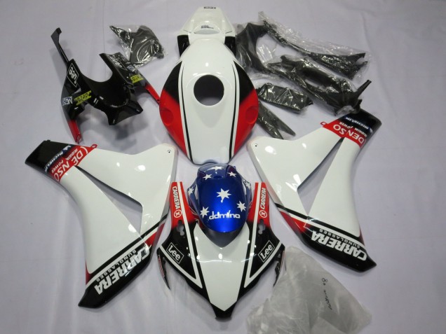 08-11 Weiß Carrera Honda CBR1000RR Motorrad Verkleidungen