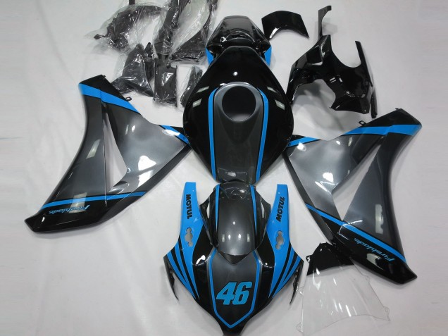 08-11 Grau Motul & Hellblau Honda CBR1000RR Motorrad Verkleidungen 08-11 Grau Motul & Hellblau Honda CBR1000RR Motorrad Verkleidungen