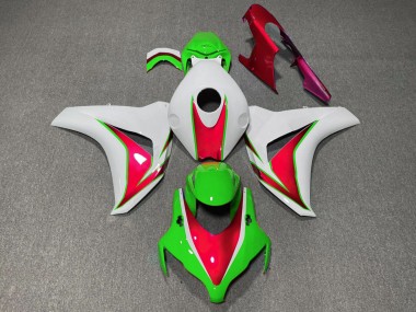 08-11 Grün & Rot Glänzend Honda CBR1000RR Motorrad Verkleidungen