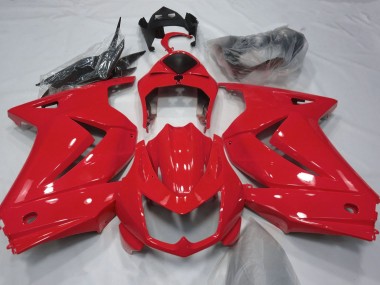 08-12 Rot Glänzend Kawasaki Ninja 250 Motorrad Verkleidungen