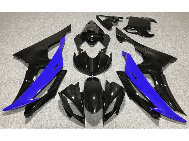 08-16 Schwarz Glänzend & Blau Yamaha R6 Motorrad Verkleidungen 08-16 Schwarz Glänzend & Blau Yamaha R6 Motorrad Verkleidungen