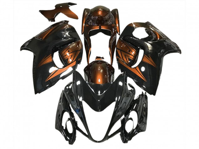 08-20 Glänzendes Schwarz & Dunkelorange Suzuki GSXR 1300 Motorrad Verkleidungen 08-20 Glänzendes Schwarz & Dunkelorange Suzuki GSXR 1300 Motorrad Verkleidungen