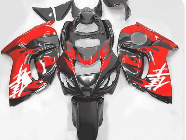 08-20 Rot & Grau Suzuki GSXR 1300 Motorrad Verkleidungen