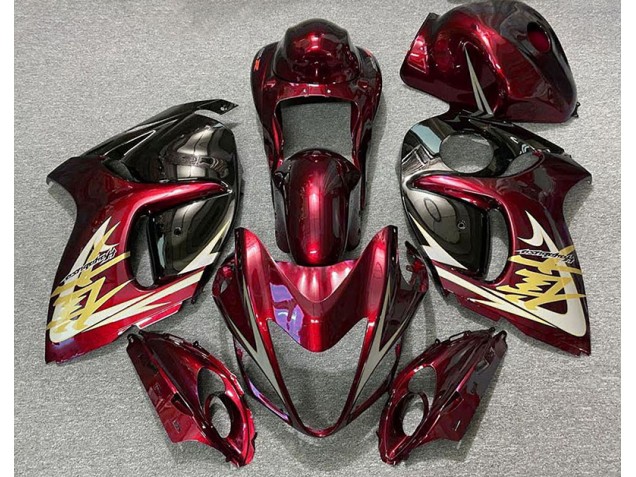 08-20 Tiefrot & Gold Suzuki GSXR 1300 Motorrad Verkleidungen 08-20 Tiefrot & Gold Suzuki GSXR 1300 Motorrad Verkleidungen