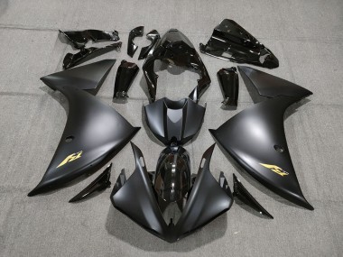 09-11 Schwarz & Gold Yamaha R1 Motorrad Verkleidungen