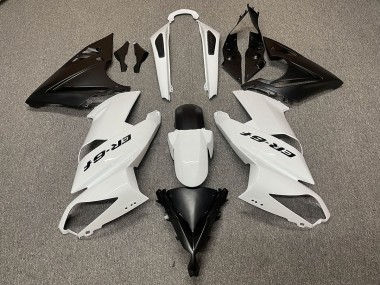 09-11 Weiß Schwarz Logo Kawasaki Ninja 650R Motorrad Verkleidungen
