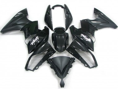 09-11 Schwarz Matt Glanz Kawasaki Ninja 650R Motorrad Verkleidungen