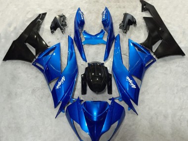 09-12 Blau & Schwarz Ninja Kawasaki ZX6R Motorrad Verkleidungen