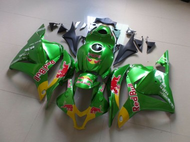 09-12 Grünrot Bull Honda CBR600RR Motorrad Verkleidungen
