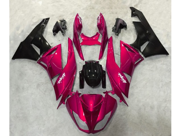 09-12 Kräftiges Rot Glänzend Kawasaki ZX6R Motorrad Verkleidungen 09-12 Kräftiges Rot Glänzend Kawasaki ZX6R Motorrad Verkleidungen