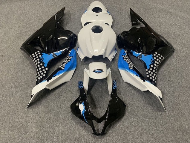 09-12 Schwarz Blau & Weiß Honda CBR600RR Motorrad Verkleidungen 09-12 Schwarz Blau & Weiß Honda CBR600RR Motorrad Verkleidungen