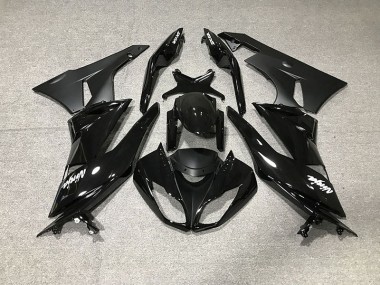 09-12 Schwarz Glänzend Kawasaki ZX6R Motorrad Verkleidungen
