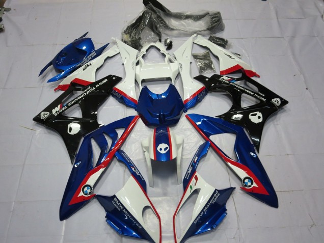 09-14 Alien Blau & Weiß BMW S1000RR Motorrad Verkleidungen