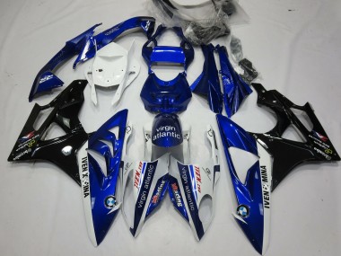 09-14 Alien Blau & Weiß BMW S1000RR Motorrad Verkleidungen