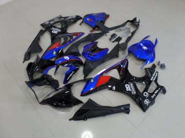 09-14 Alien Blau & Weiß BMW S1000RR Motorrad Verkleidungen