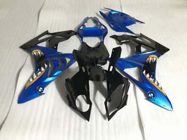 09-14 Alien Blau & Weiß BMW S1000RR Motorrad Verkleidungen