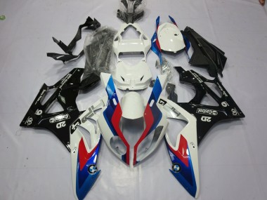 09-14 Alien Blau & Weiß BMW S1000RR Motorrad Verkleidungen