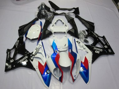 09-14 Alien Blau & Weiß BMW S1000RR Motorrad Verkleidungen
