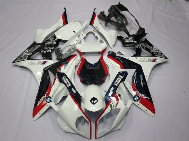 09-14 Alien Blau & Weiß BMW S1000RR Motorrad Verkleidungen